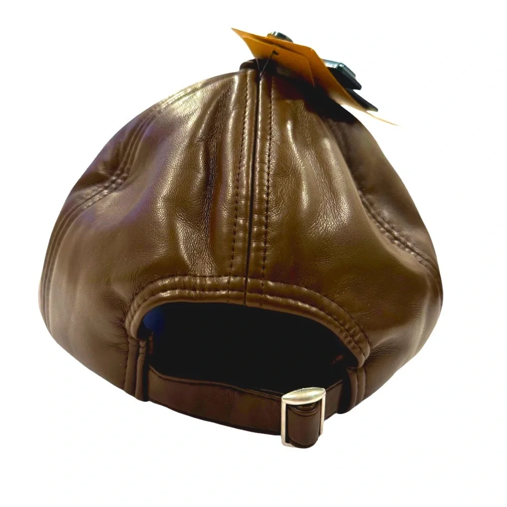 STEVE MADDEN Soft Faux Leather Baseball Hat Chic NWT - Picture 5 of 8